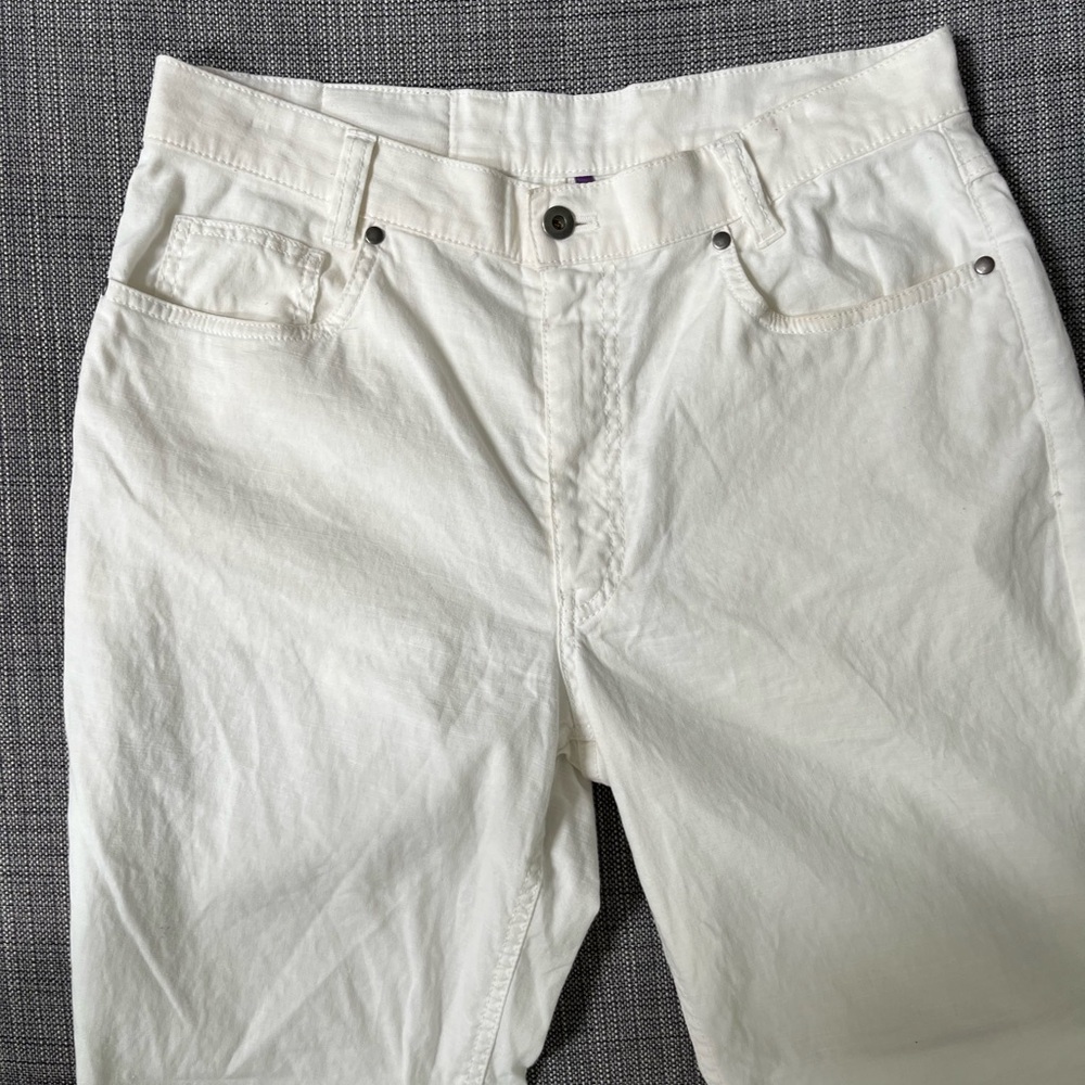 Bullock & Jones Men’s Off White Linen & Cotton Blend Pants 33/34 - Picture 3 of 6